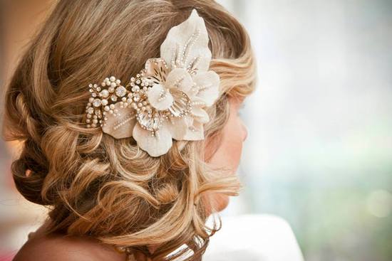 wedding hair close up